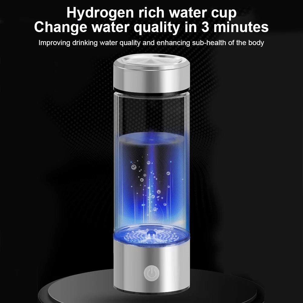 Hydrogen Water Generator Alkaline Maker USB Rechargeable Water Ionizer Bottle Super Antioxidant ORP Hydrogen-Rich Water Cup