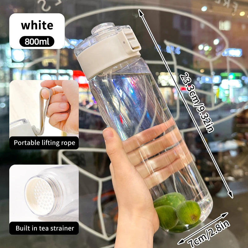 Insulated Water Bottle with Tea Infuser, High Temperature Resistant, Shockproof,Large Capacity, Simple Design,Office Outdoor Use