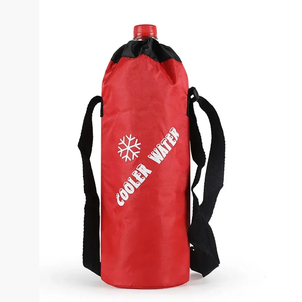 Drawstring water bottle bag (excluding water cup) suitable for outdoor hiking, camping water bottle bag 1PC large capacity