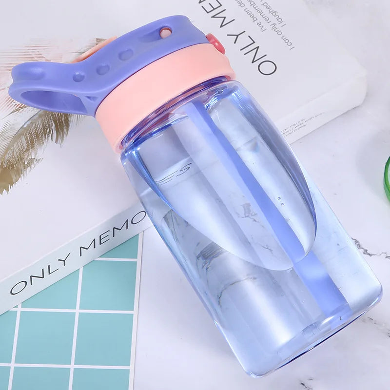 DIY Children Water Bottles Portable 480ML Personalized Outdoor Safety Plastic Drinking Cup For Birth Gift Free Customize Names