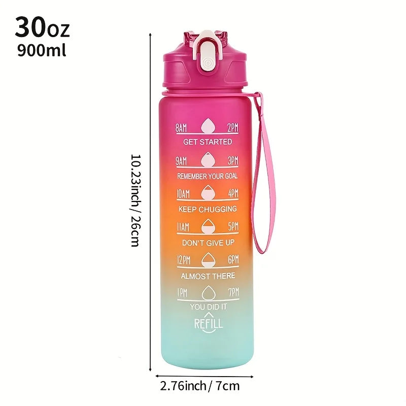 Water bottle free plastic water bottle, lightweight circular design, hand wash only, portable outdoor and home water bottle