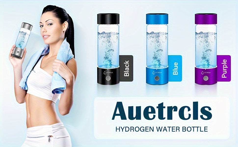 Hydrogen Water Bottle 2024, Hydrogen Water Bottle Generator with SPE PEM Technology Water Ionizer, Hydrogen Water Machine Improve Water in 3 Minutes for Home, Office, Travel, Daily Drinking