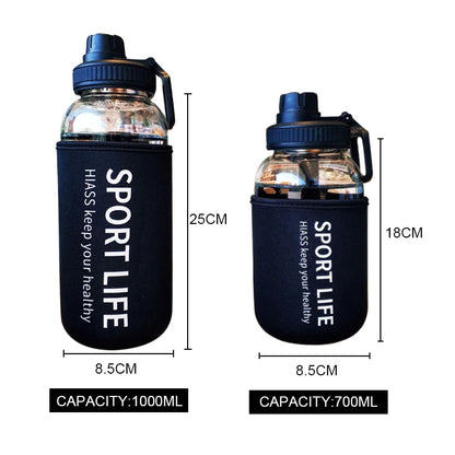 Drink Bottles For Camping Hiking Climbing Sport Bottle Portable Bottle Drinkware Eco-friendly Creative Water Bottle Glass