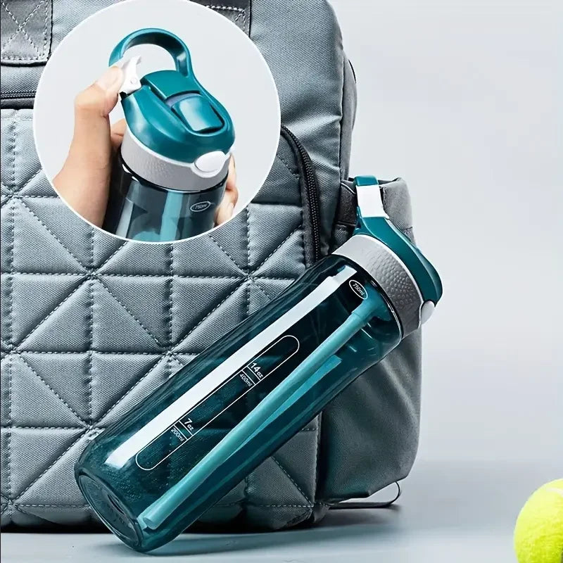 Sports Water Bottle - Hydration On-the-go with Convenient Straw, Perfect for Camping, Hiking BPA-Free and Safe 750ml