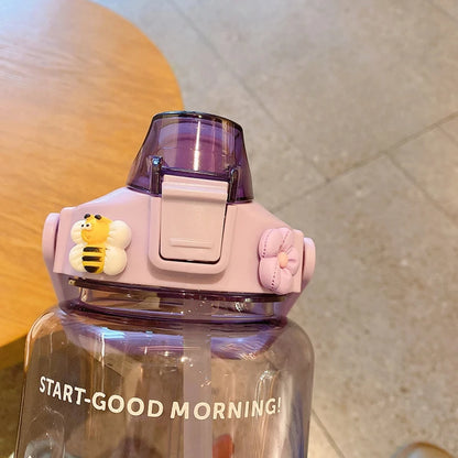 2 Liter Motivational Water Bottle