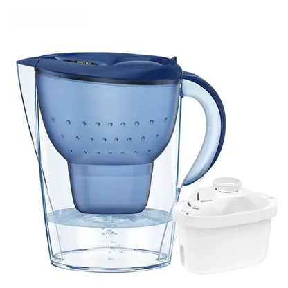 3.5L Portable Household Water Filter,Water Purifier Kettle with Filter Element, Activated Carbon Filter Tank,DrinkingWaterKettle