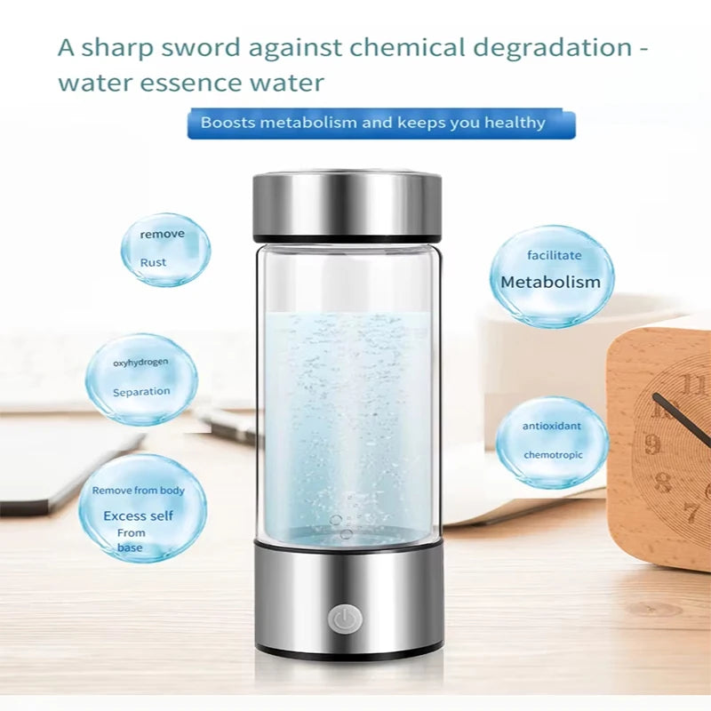 Large capacity Hydrogen-Rich Water Cup Electric Hydrogen Rich Water Generator Bottle Titanium Quality Filter