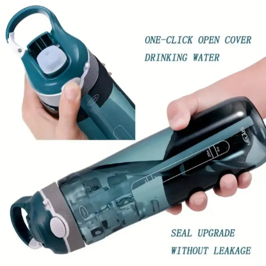 Sports Water Bottle - Hydration On-the-go with Convenient Straw, Perfect for Camping, Hiking BPA-Free and Safe 750ml