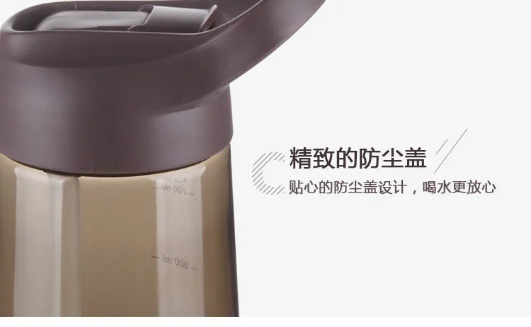 Outdoor Water Bottle with Straw Sports Bottles Leak Proof Eco-friendly Children School With Lid Hiking Camping Plastic BPA Free