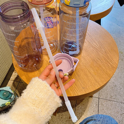 2 Liter Motivational Water Bottle