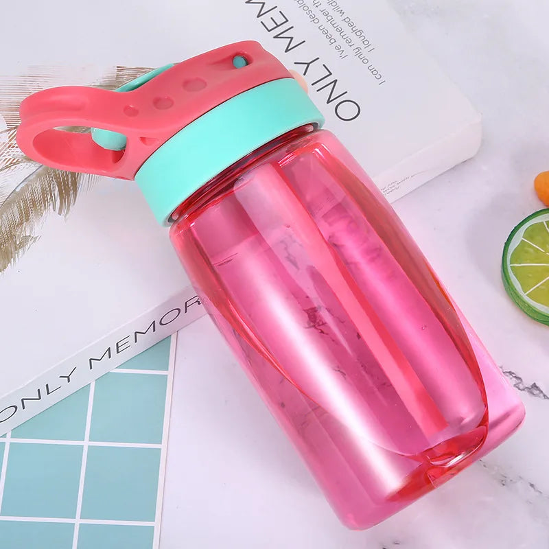 DIY Children Water Bottles Portable 480ML Personalized Outdoor Safety Plastic Drinking Cup For Birth Gift Free Customize Names