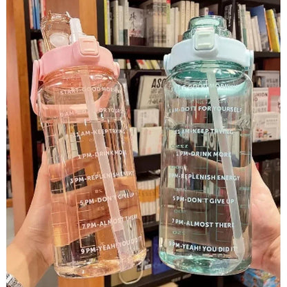 2 Liter Motivational Water Bottle