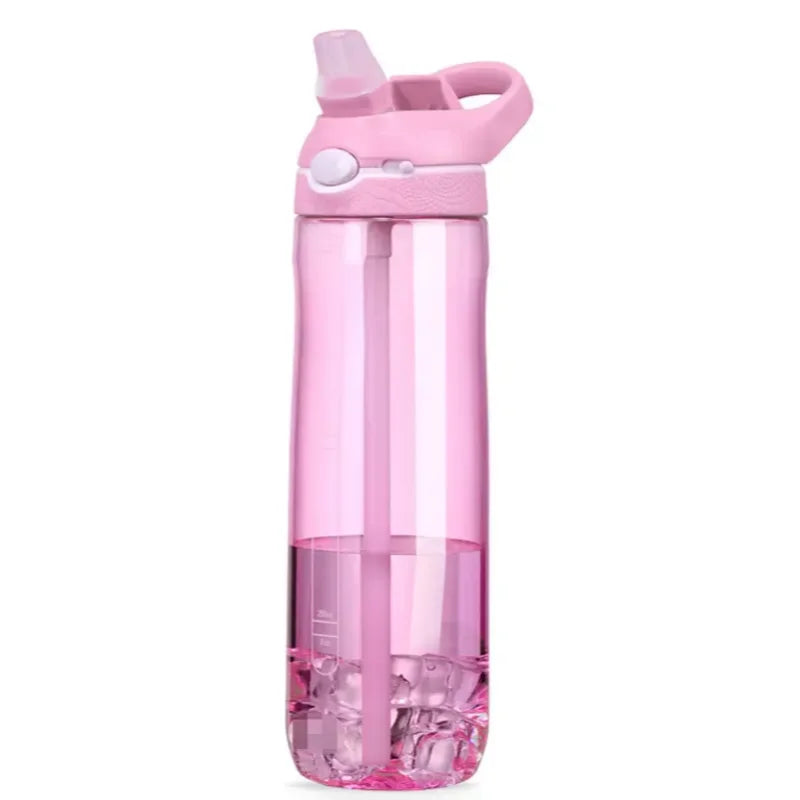 Sports Water Bottle - Hydration On-the-go with Convenient Straw, Perfect for Camping, Hiking BPA-Free and Safe 750ml