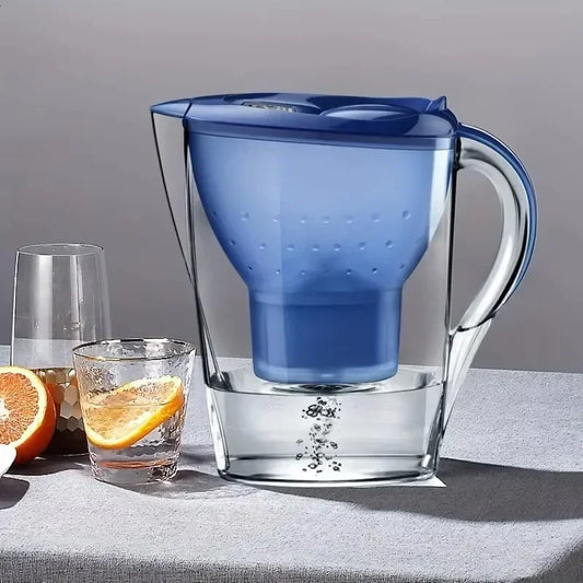 3.5L Portable Household Water Filter,Water Purifier Kettle with Filter Element, Activated Carbon Filter Tank,DrinkingWaterKettle