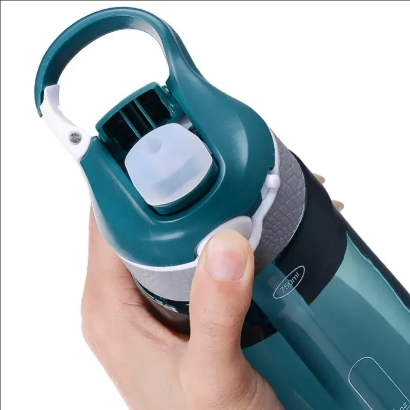Sports Water Bottle - Hydration On-the-go with Convenient Straw, Perfect for Camping, Hiking BPA-Free and Safe 750ml
