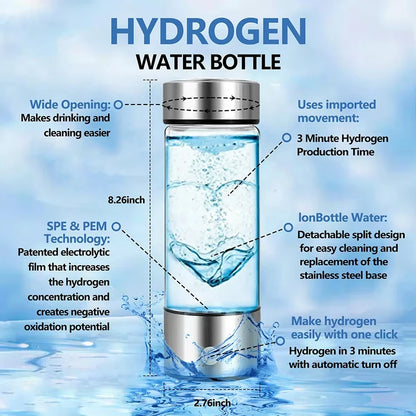 Large capacity Hydrogen-Rich Water Cup Electric Hydrogen Rich Water Generator Bottle Titanium Quality Filter