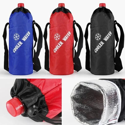 Drawstring water bottle bag (excluding water cup) suitable for outdoor hiking, camping water bottle bag 1PC large capacity