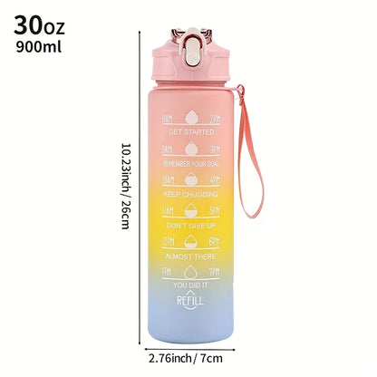 Water bottle free plastic water bottle, lightweight circular design, hand wash only, portable outdoor and home water bottle