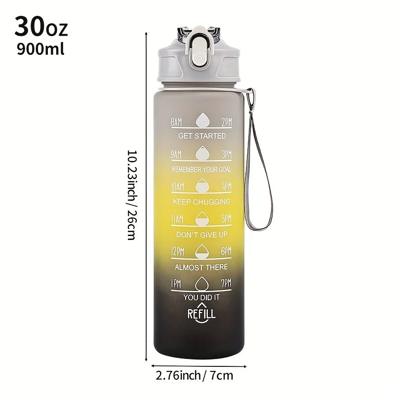 Water bottle free plastic water bottle, lightweight circular design, hand wash only, portable outdoor and home water bottle