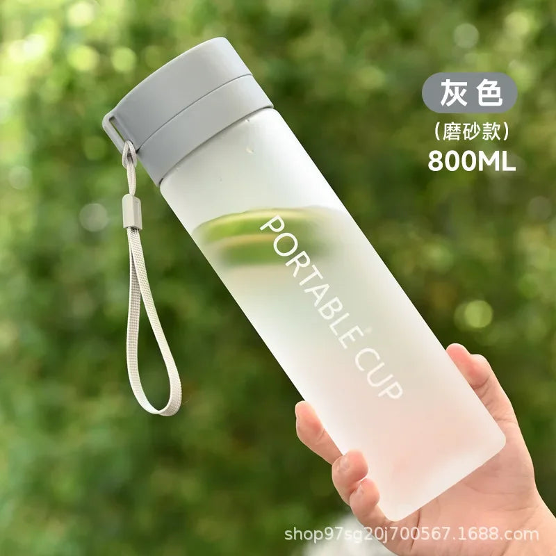 Water Bottle 600/800ml Portable Travel Sport Bottle Equipped with Filter Children's School Anti Drop Water Cup with Lifting Rope