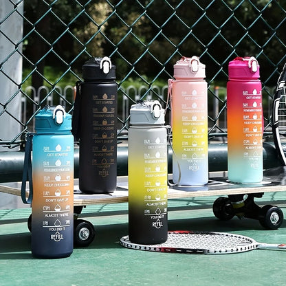 Water bottle free plastic water bottle, lightweight circular design, hand wash only, portable outdoor and home water bottle