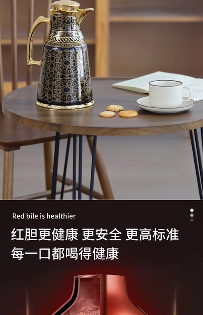 Insulated water bottle for household use, hot water bottle for business clubs, and office water bottle