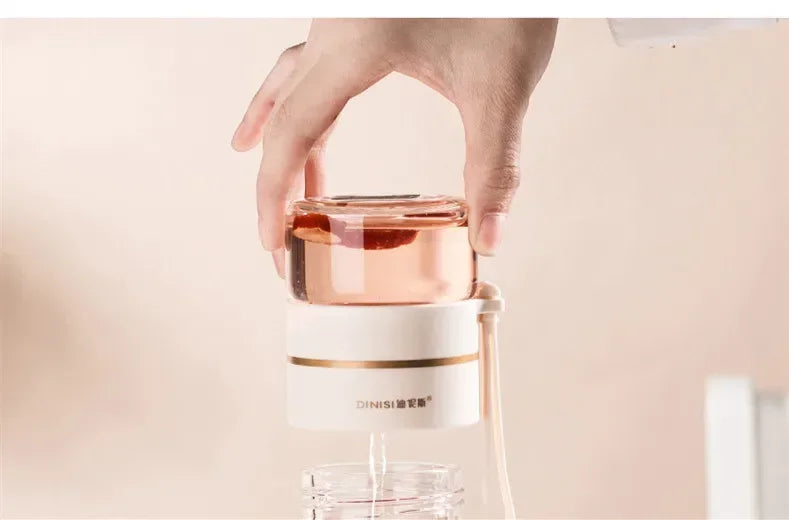 350ml/400ml Glass Water Bottles Tea Infuser Bottle Tea Separation Mug Double-Layer Portable Creative Water Cup Home Waterbottle