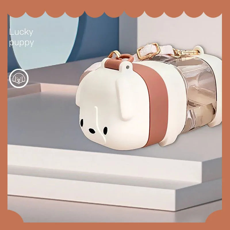 Water Bottle With Straw Cute Water Bottles For Children School Girls Boys Outdoor Portable Braces BPA Free Water Bottle For Kids