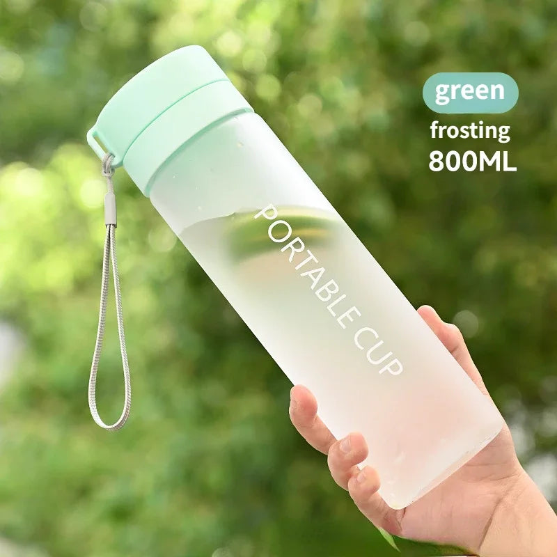 Water Bottle 600/800ml Portable Travel Sport Bottle Equipped with Filter Children's School Anti Drop Water Cup with Lifting Rope