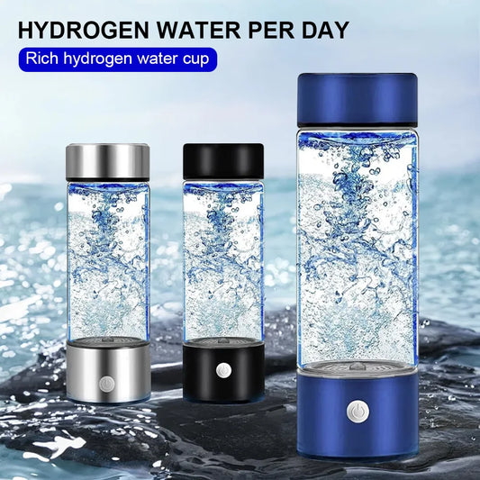 Hydrogen Water Generator Alkaline Maker USB Rechargeable Water Ionizer Bottle Super Antioxidant ORP Hydrogen-Rich Water Cup