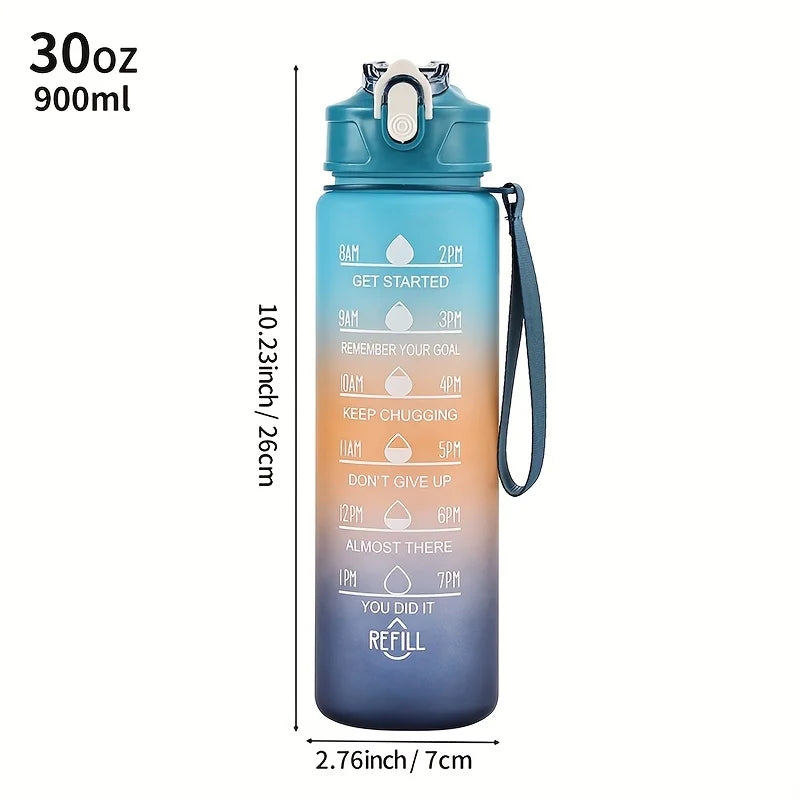 Water bottle free plastic water bottle, lightweight circular design, hand wash only, portable outdoor and home water bottle