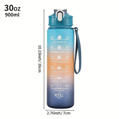 Water bottle free plastic water bottle, lightweight circular design, hand wash only, portable outdoor and home water bottle