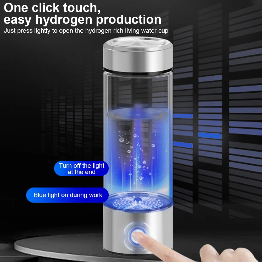 Hydrogen Water Generator Alkaline Maker USB Rechargeable Water Ionizer Bottle Super Antioxidant ORP Hydrogen-Rich Water Cup