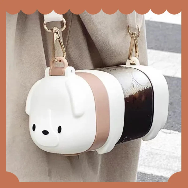 Water Bottle With Straw Cute Water Bottles For Children School Girls Boys Outdoor Portable Braces BPA Free Water Bottle For Kids