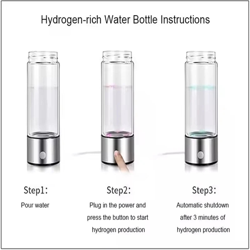 Large capacity Hydrogen-Rich Water Cup Electric Hydrogen Rich Water Generator Bottle Titanium Quality Filter