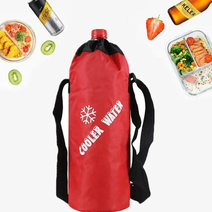 Drawstring water bottle bag (excluding water cup) suitable for outdoor hiking, camping water bottle bag 1PC large capacity