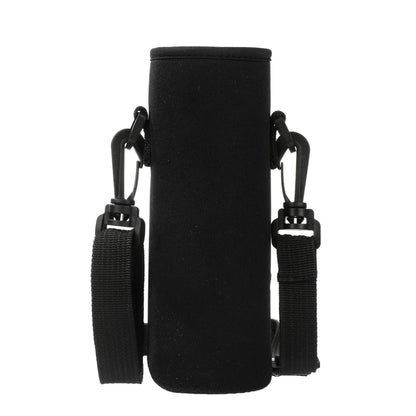 Water Bottle Cover Bag With Strap Neoprene Water Storage Holder Shoulder Strap Black Bottle Carrier Insulat Bag Outdoor Tools