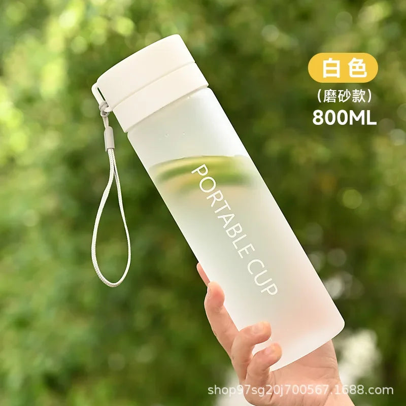 Water Bottle 600/800ml Portable Travel Sport Bottle Equipped with Filter Children's School Anti Drop Water Cup with Lifting Rope