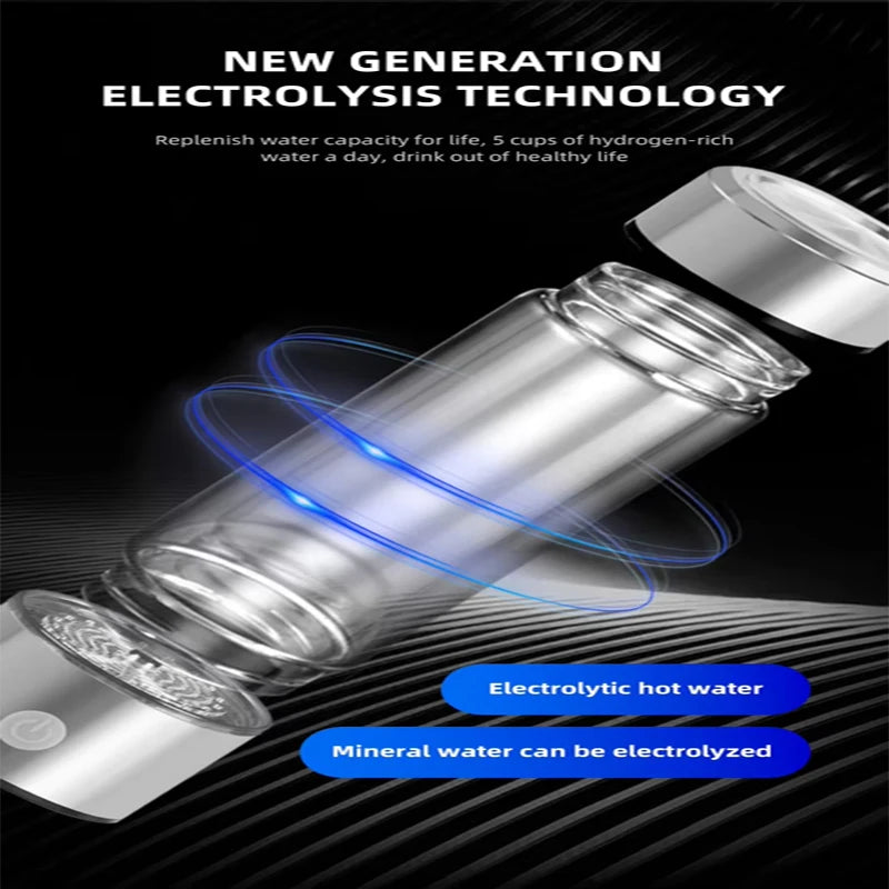 Large capacity Hydrogen-Rich Water Cup Electric Hydrogen Rich Water Generator Bottle Titanium Quality Filter