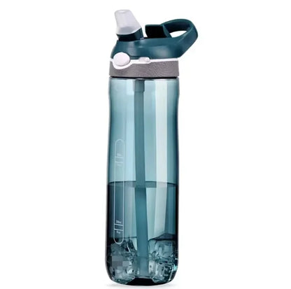 Sports Water Bottle - Hydration On-the-go with Convenient Straw, Perfect for Camping, Hiking BPA-Free and Safe 750ml