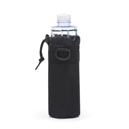 Hunting Water Bottle Pouch Outdoor Molle Kettle Pouch Holder Camping Hiking Cycling Bottle Bag Drawstring Multifunction Bottle P