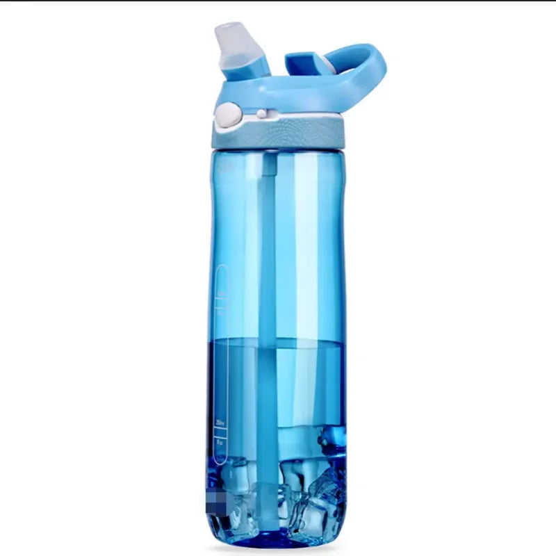 Sports Water Bottle - Hydration On-the-go with Convenient Straw, Perfect for Camping, Hiking BPA-Free and Safe 750ml