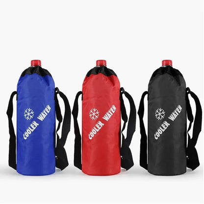 Drawstring water bottle bag (excluding water cup) suitable for outdoor hiking, camping water bottle bag 1PC large capacity